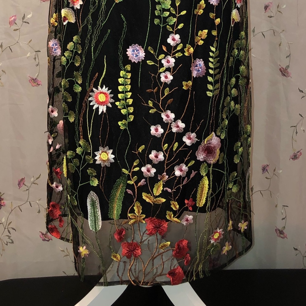 NWT Ecru Embroidered Dress - Picture 14 of 15